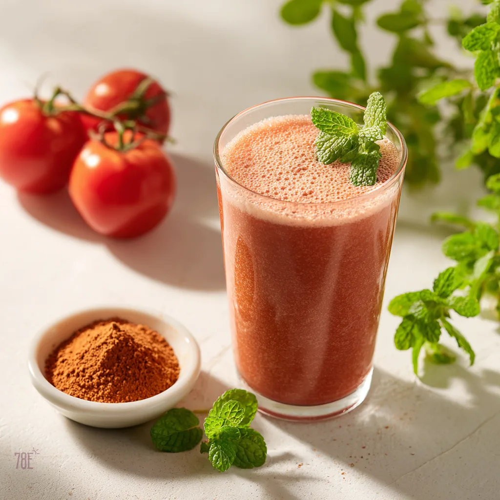 Tomato–Mint Savoury Smoothie
